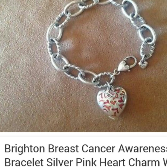 Brighton Jewelry - Brighton breast cancer charm bracelet
